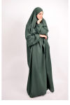 jilbab 1 delig groen